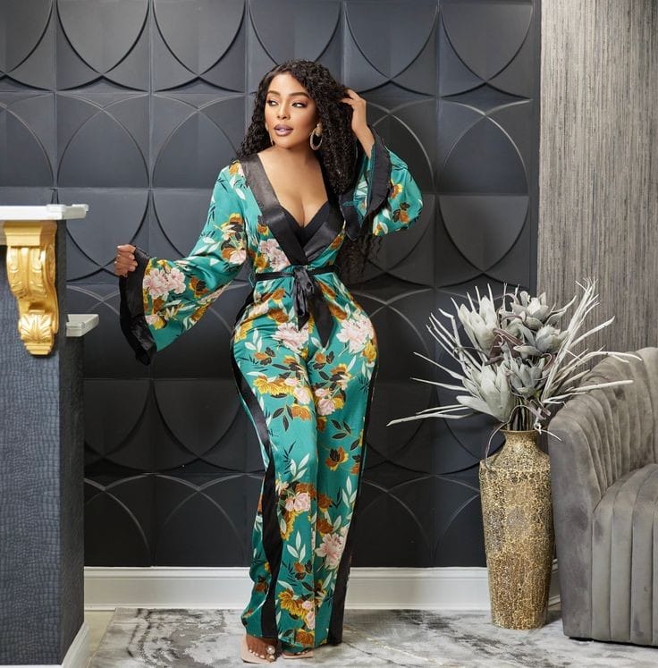 Green Floral jumpsuit