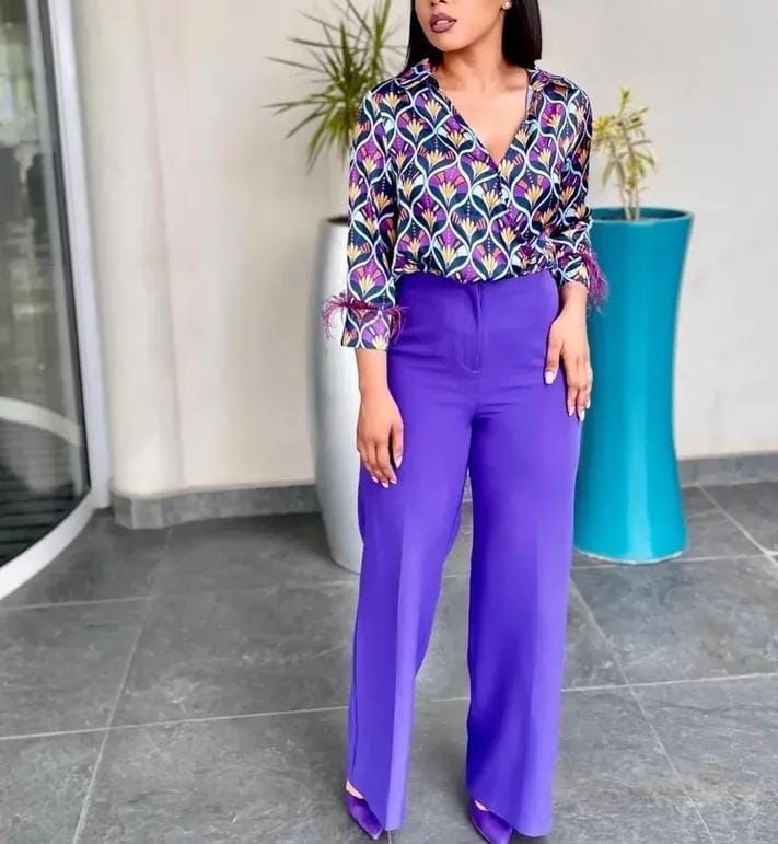 Purple Fur cuffs two piece