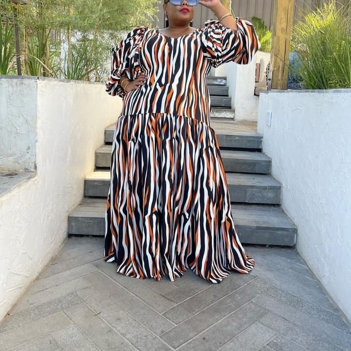 Zebra Print Maxi dress