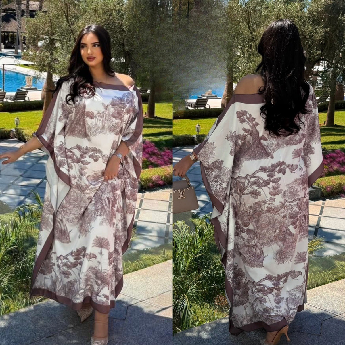 FLORAL OPEN DRESS