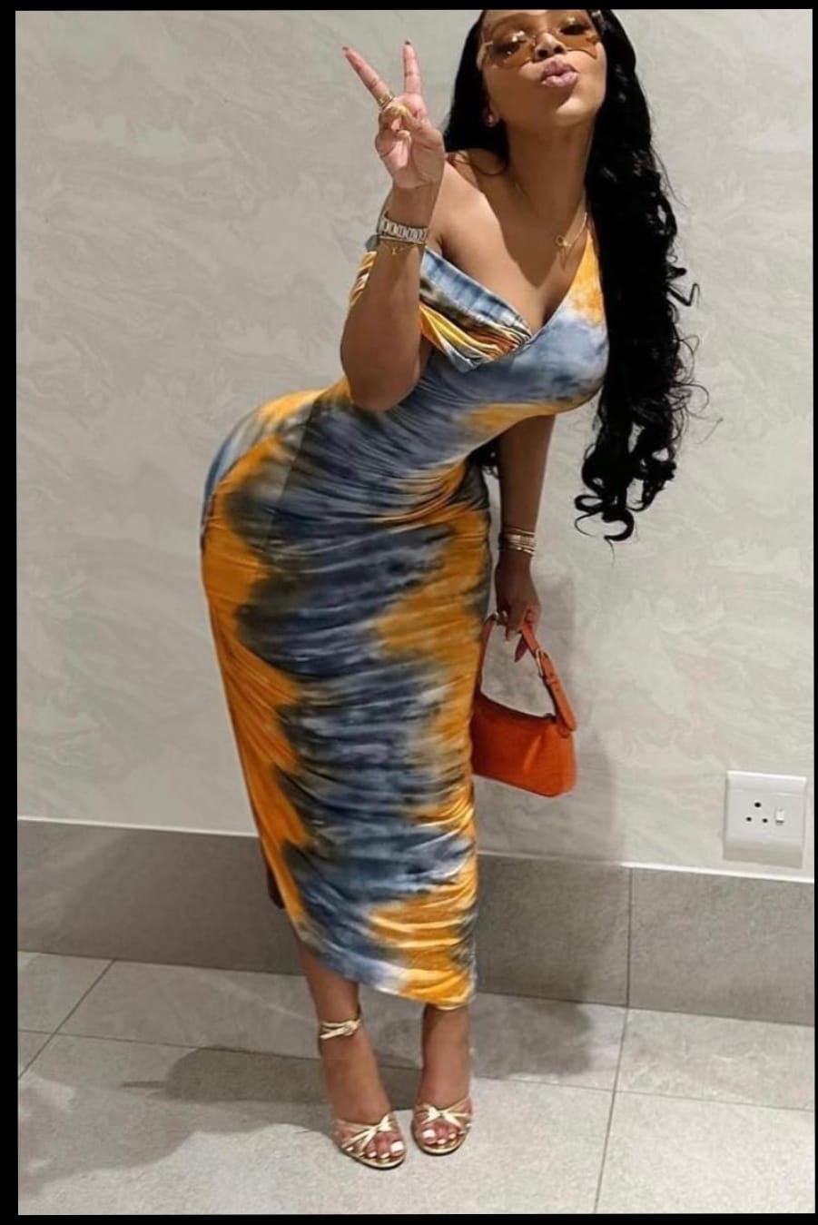 side slit bodycon dress