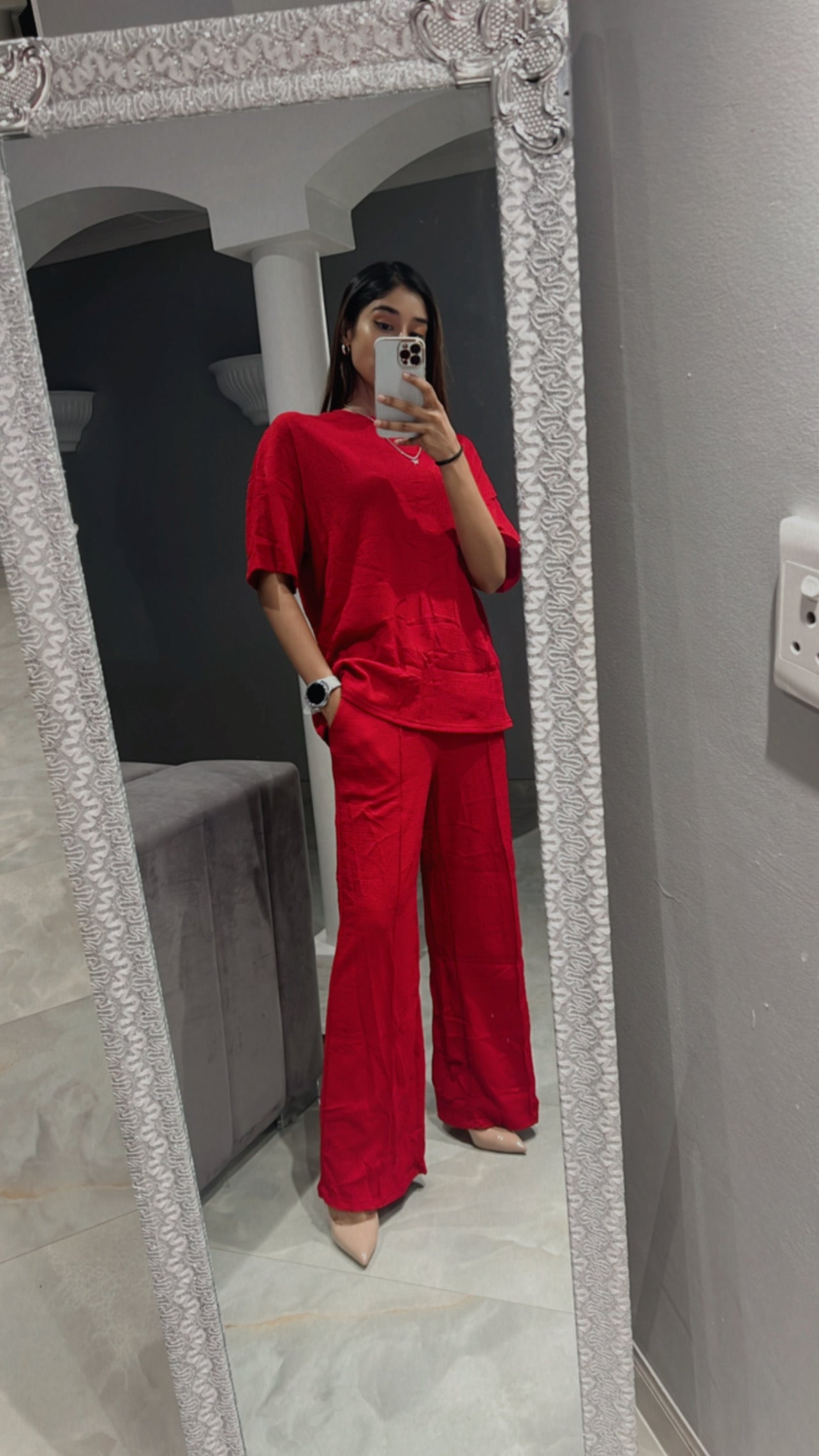 baggy t.shirt with pants twin set