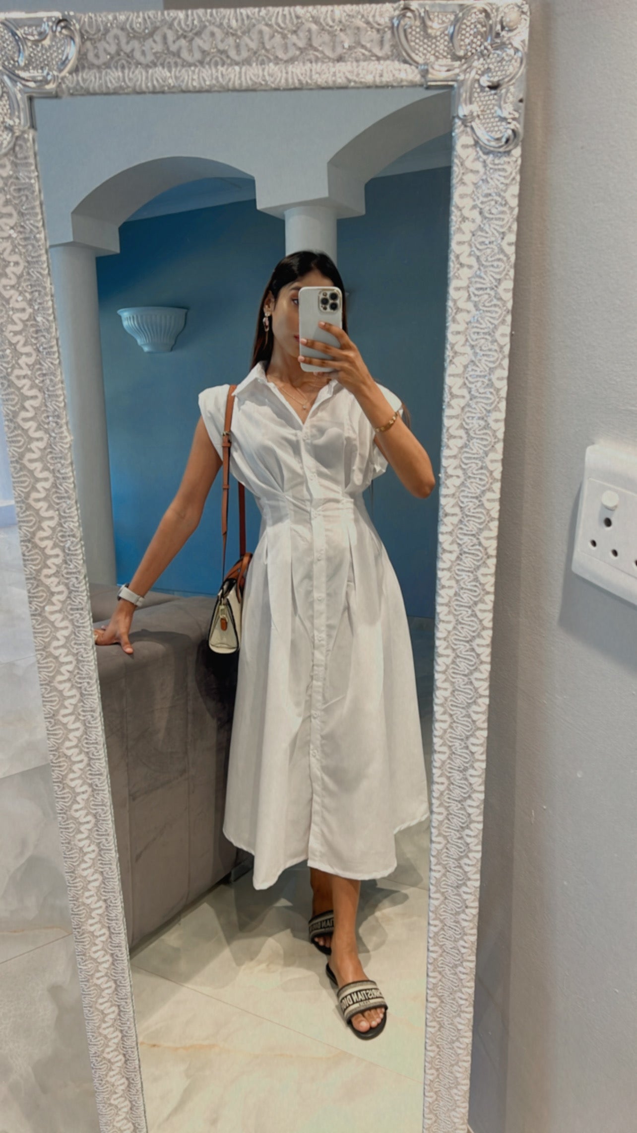 button down shirt dress