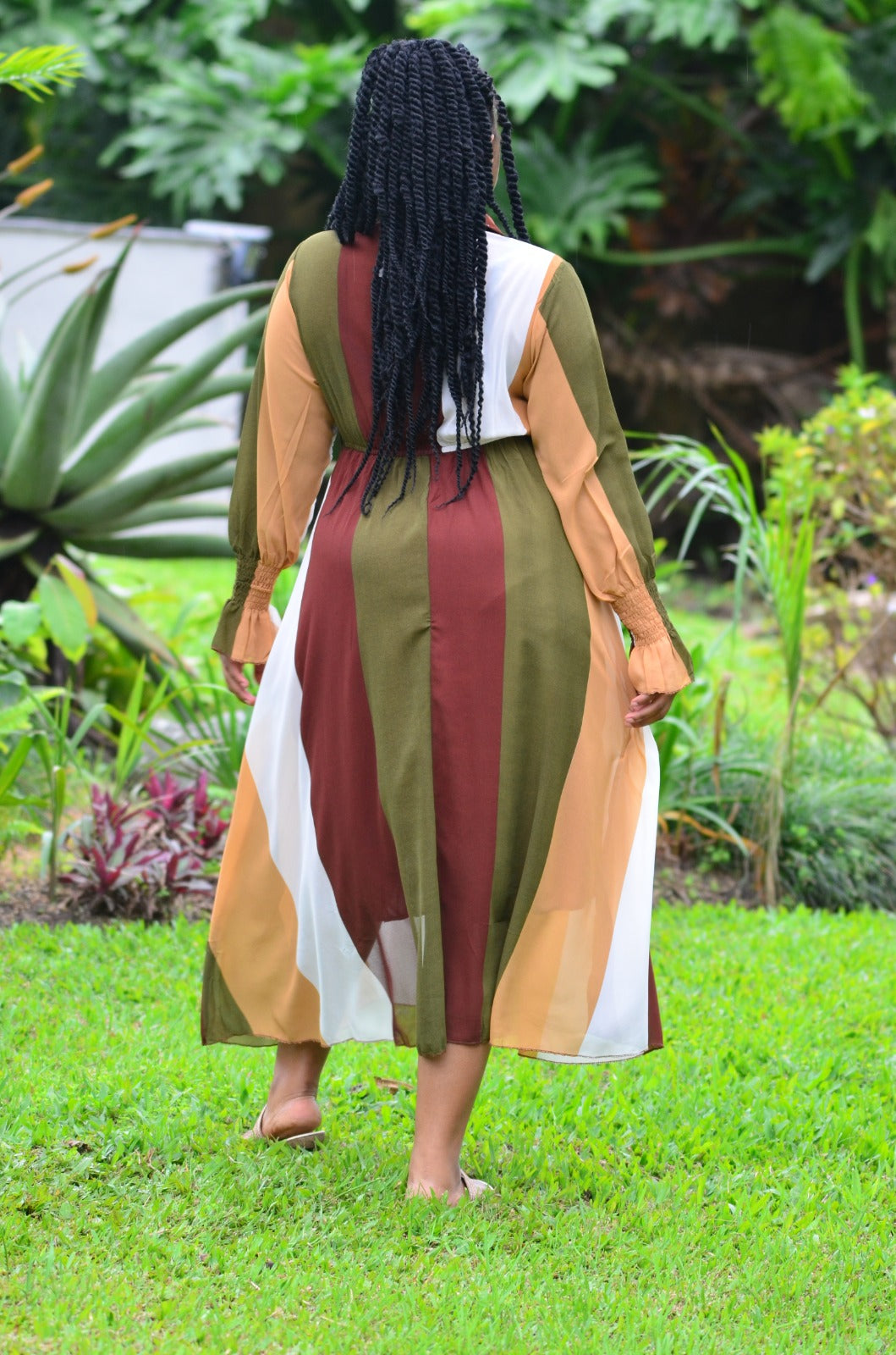3 toned inner lined dress