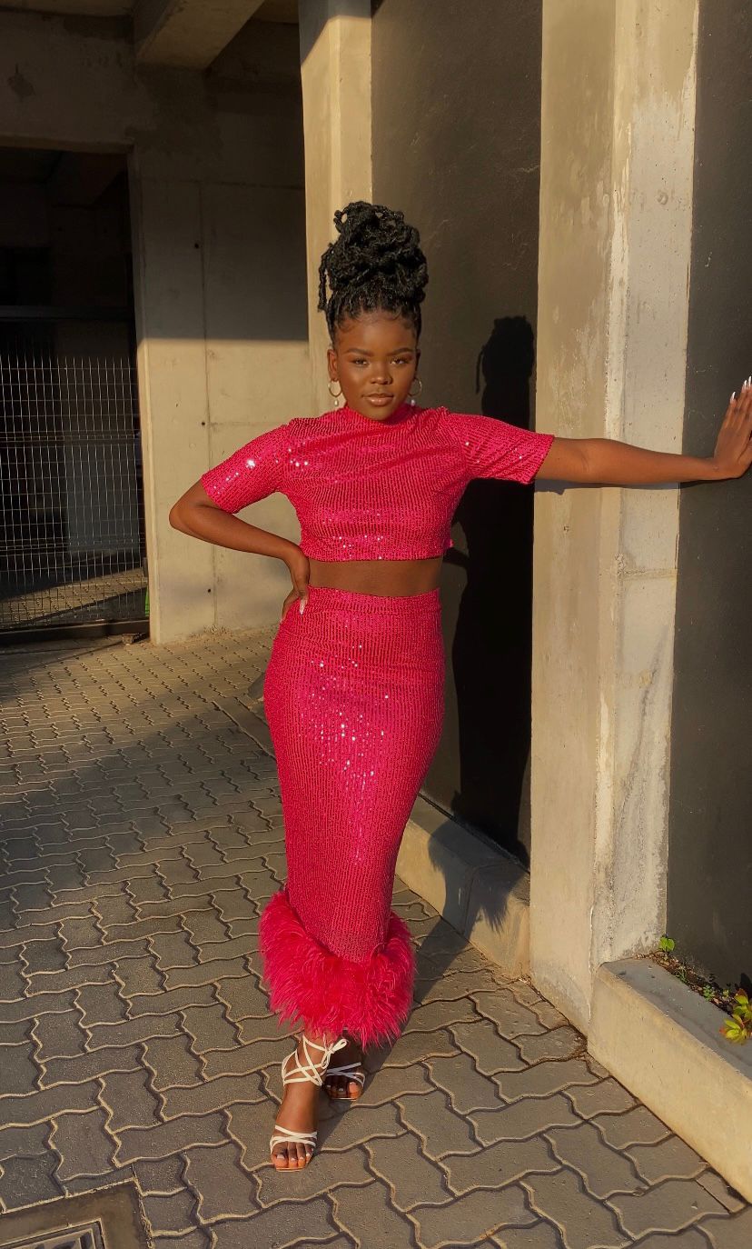 Mermaid sequin two piece
