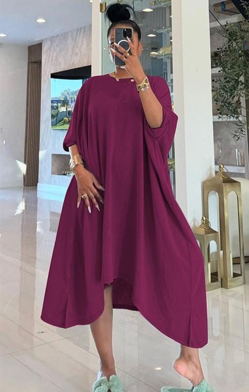 plum dress