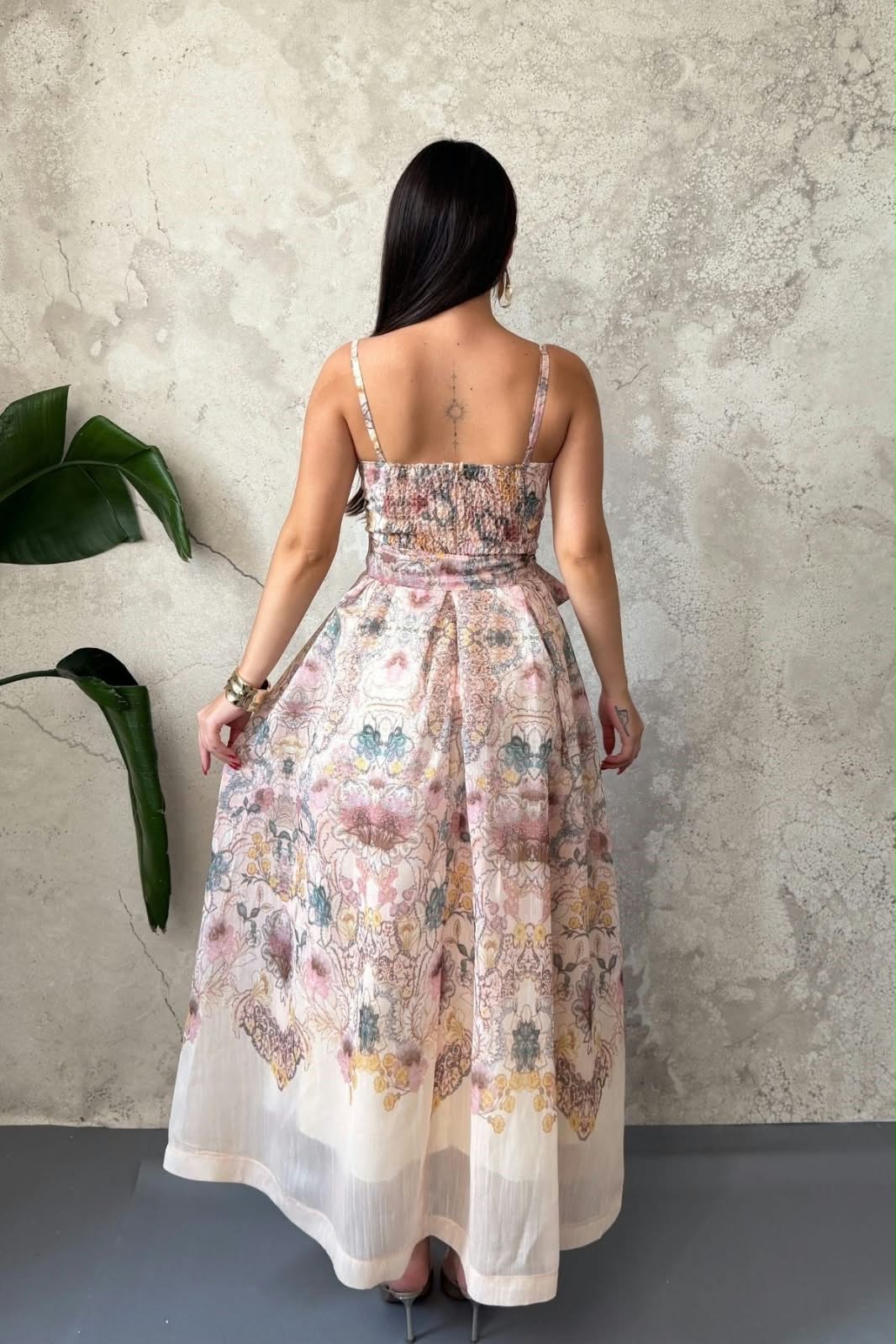 chiffon floral dress