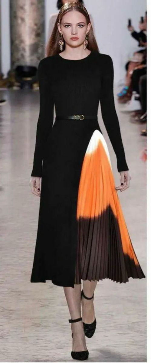 pleated toned dress