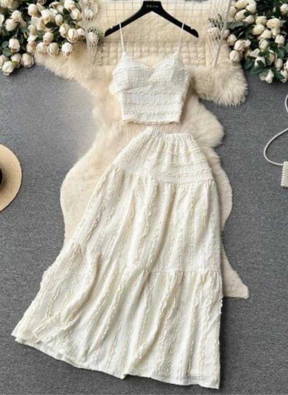 Strap Knit two piece