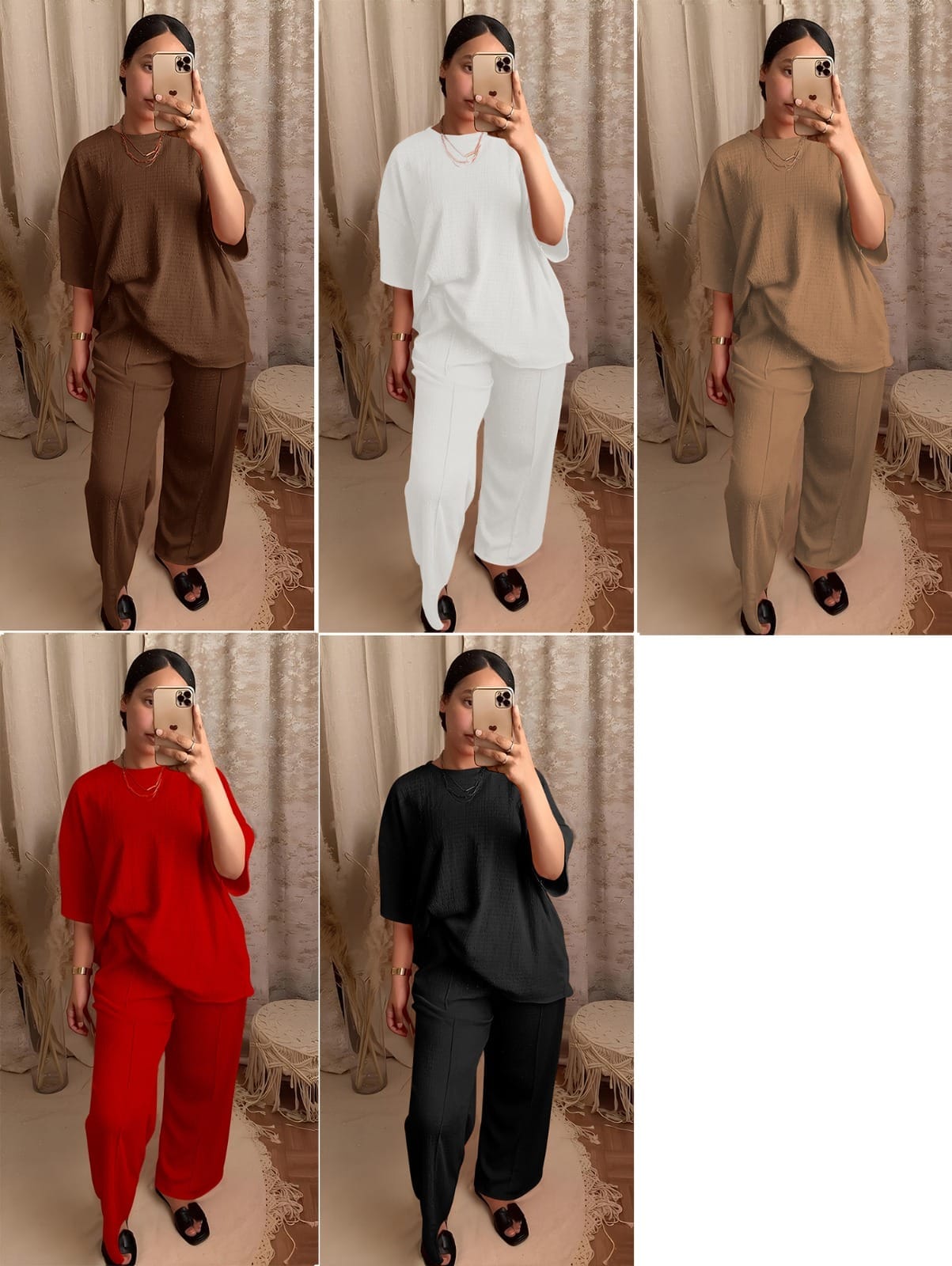baggy t.shirt with pants twin set