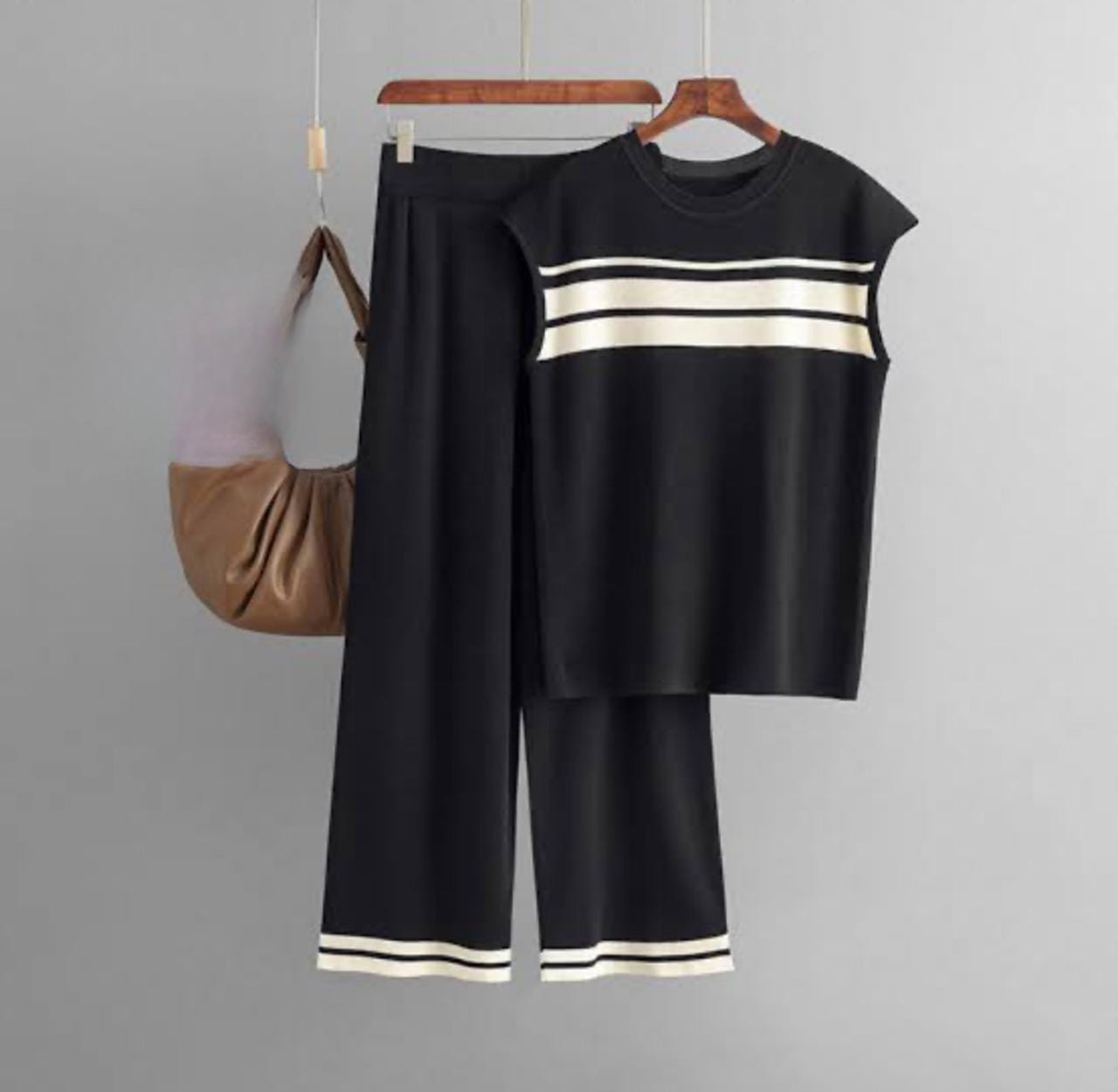 white strip two piece set