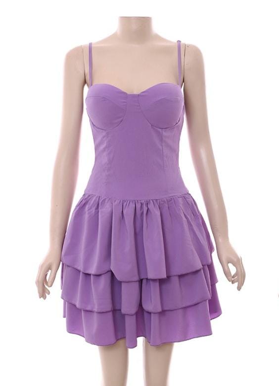 Lilac peplum dress