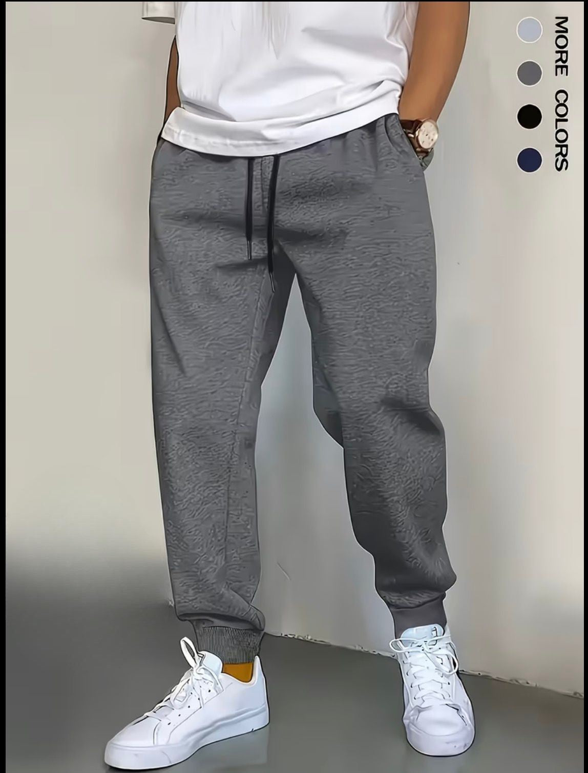GREY TRACK PANTS