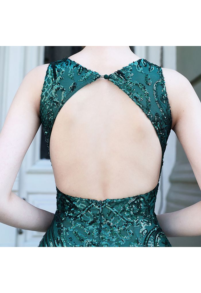 Monaco open back gown