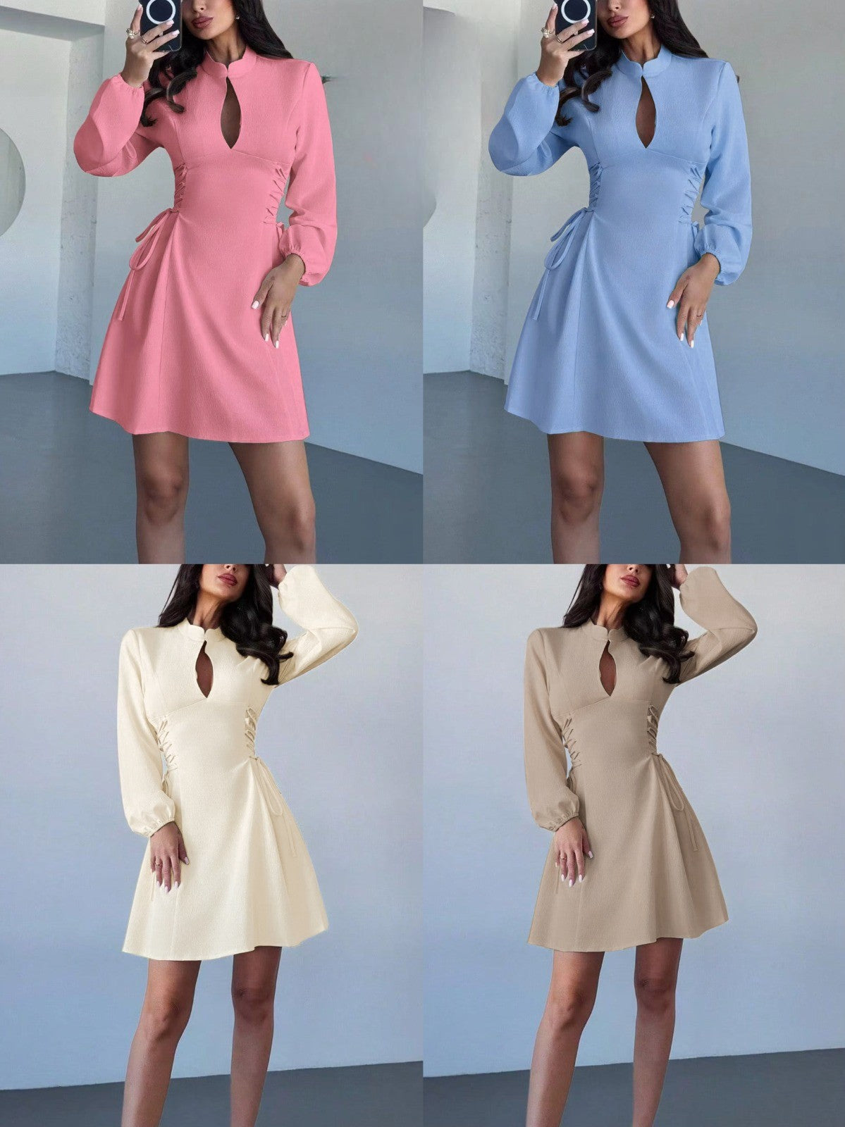 Short long sleeves dress