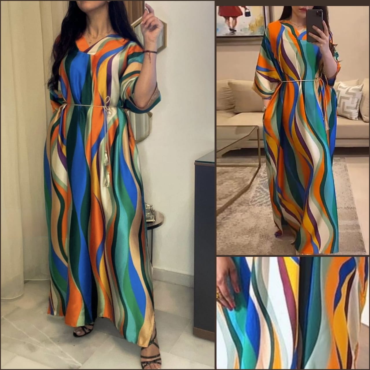 Color Block Maxi Dress