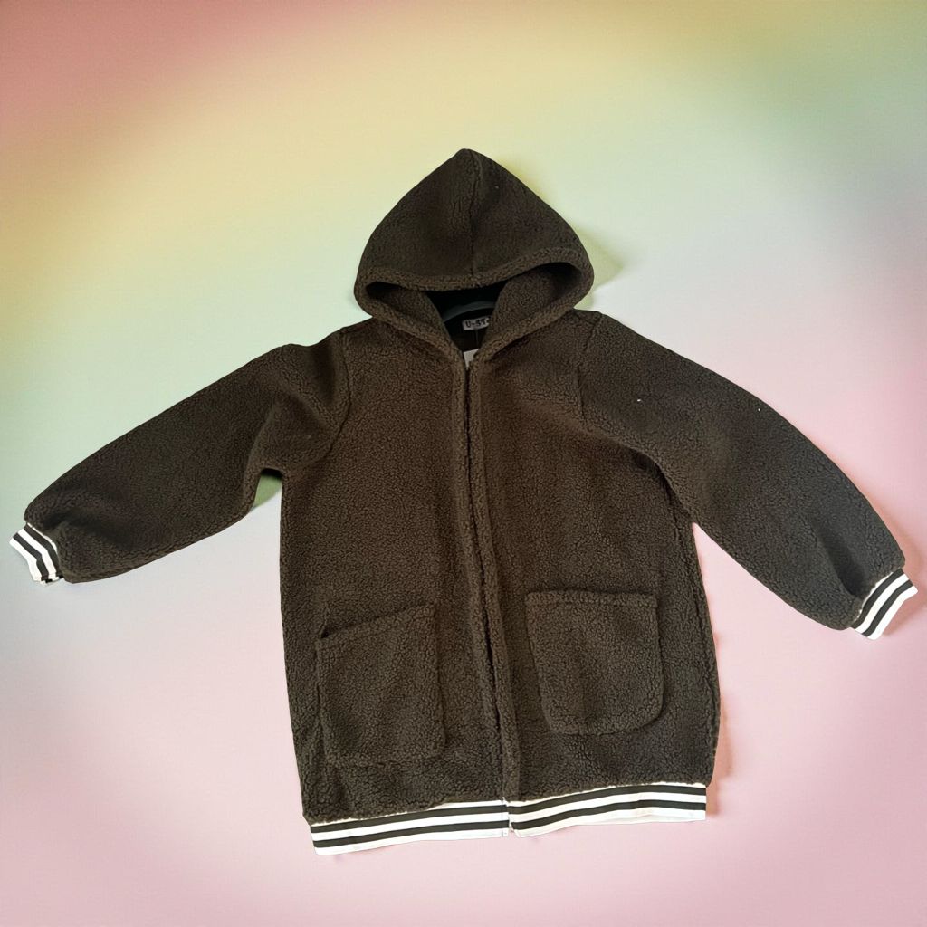 olive teddy bear jacket