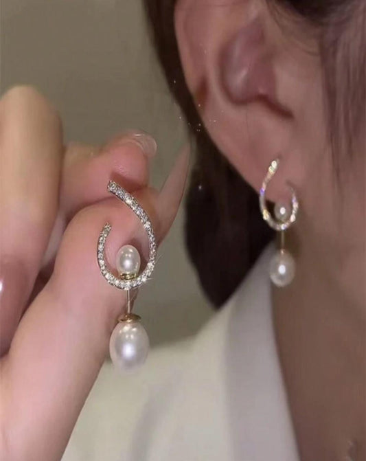 2 way Pearl-style Earrings