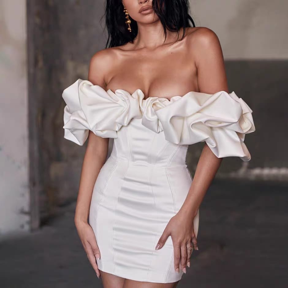 Off shoulder Midi dress