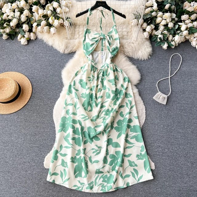 Sleeveless Open front relaxed dress