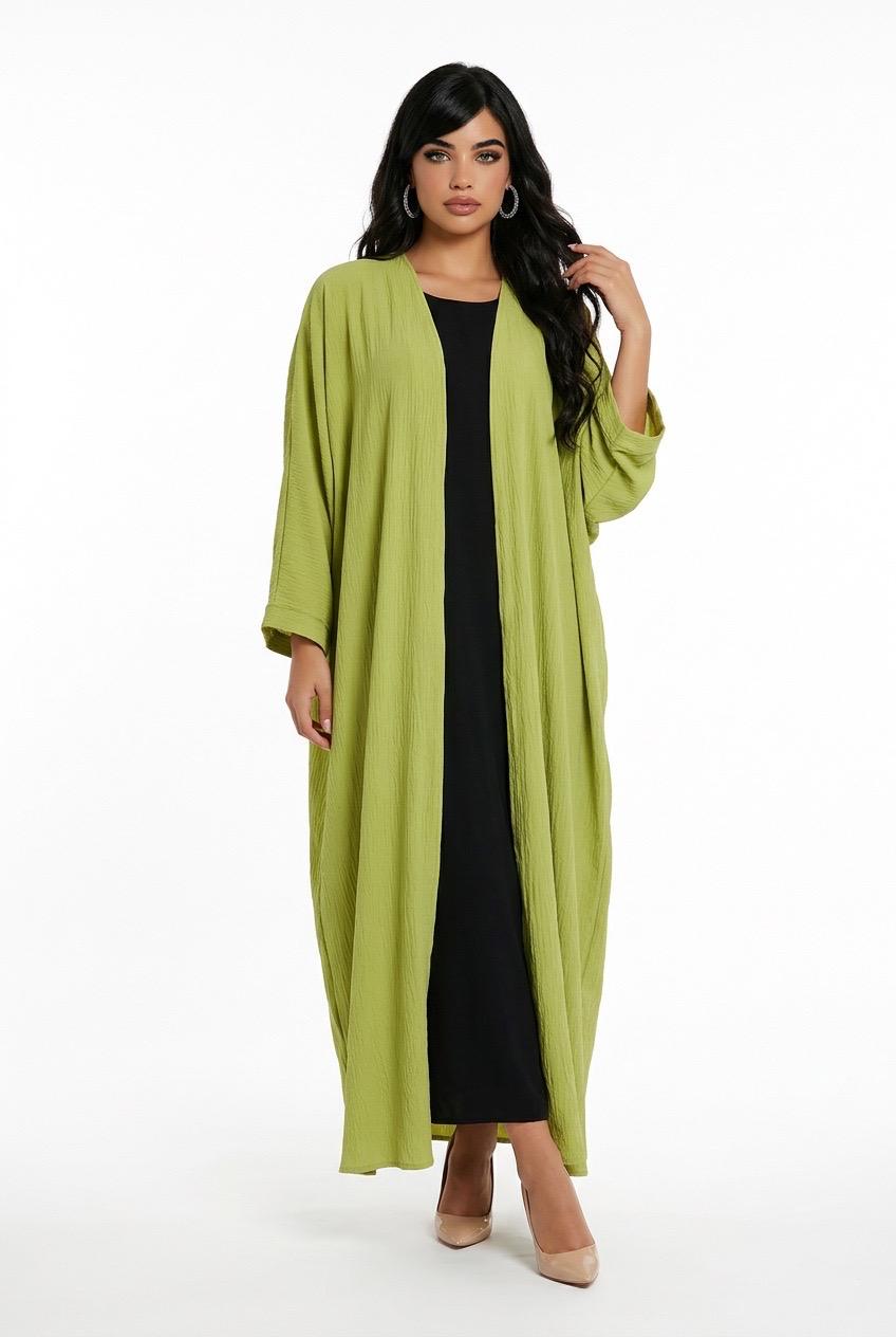 Elegant solid color kaftan dress – ClothingCo