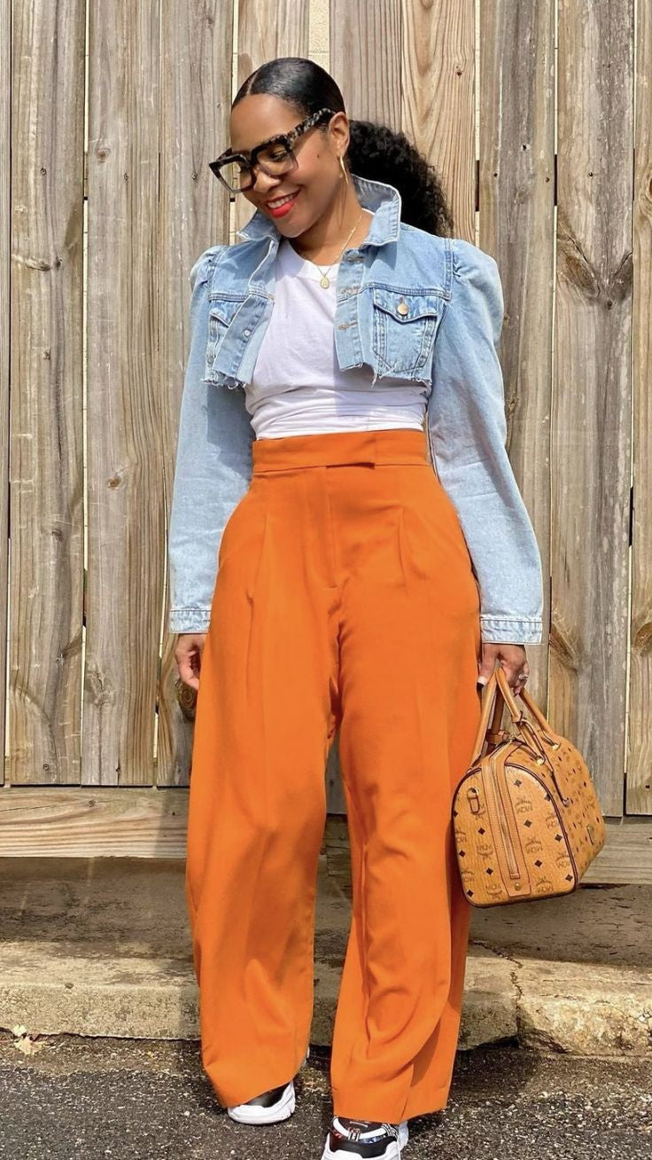 High waist formal pants