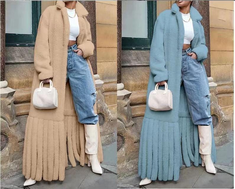 Sheep wool tassel style coat