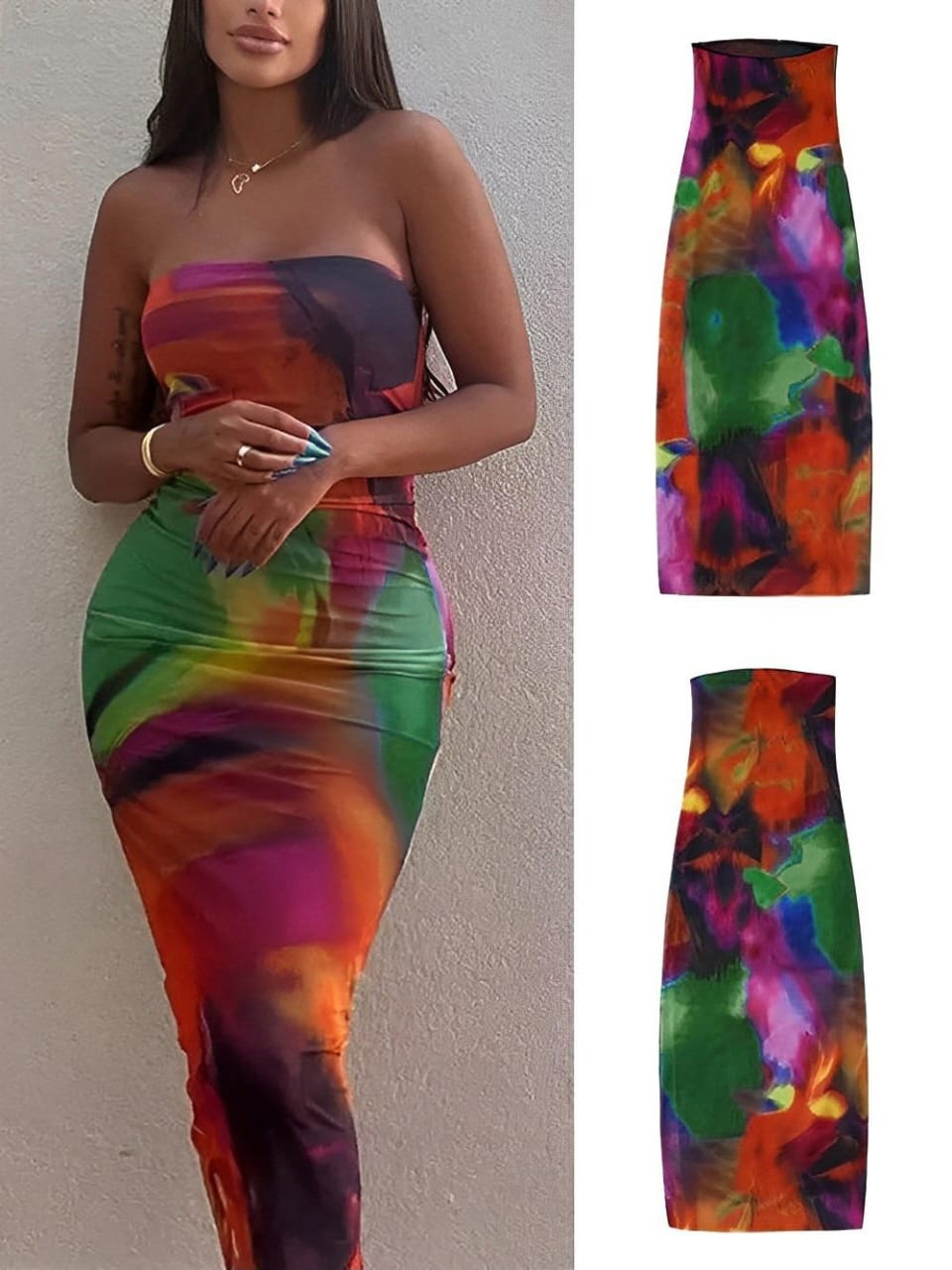 Ombre sleeveless dress