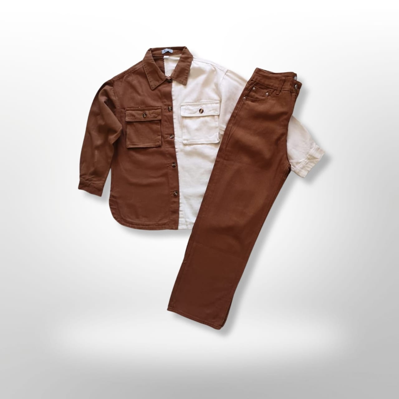 Two tone brown set