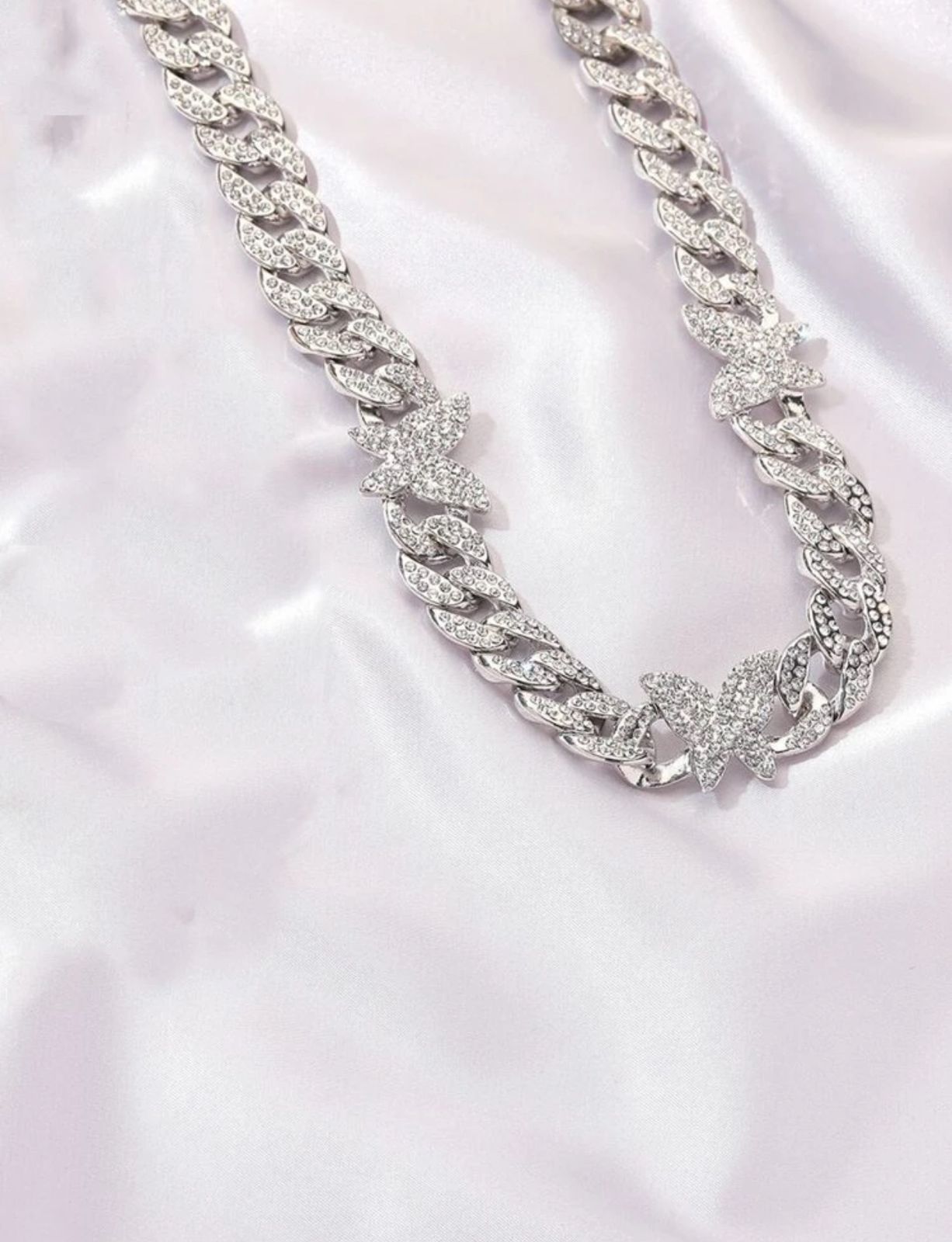 Silver butterfly bracelet