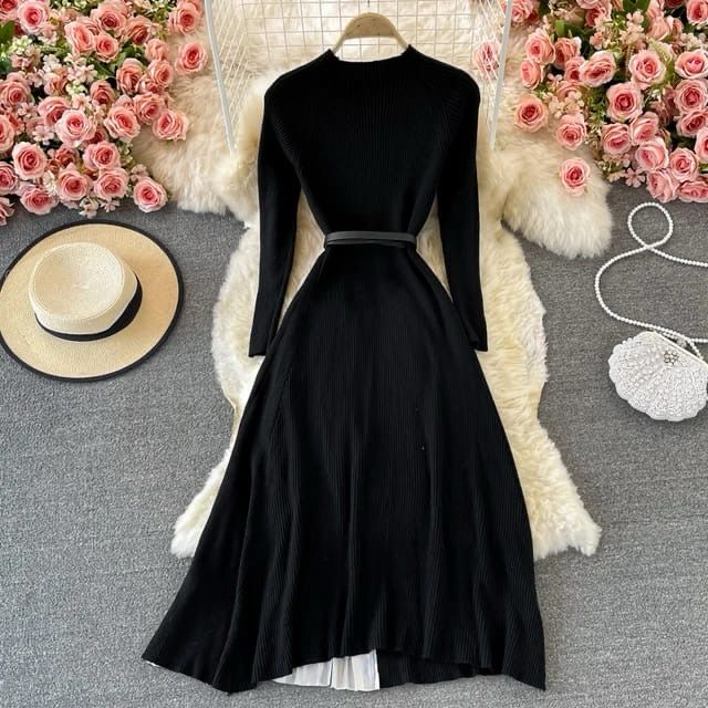 pleated toned dress