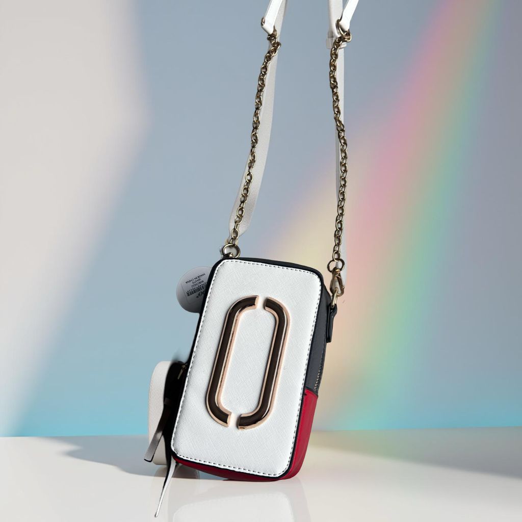 rectangular length chain crossbody bag