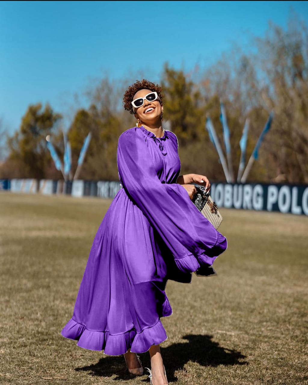 Balloon sleeved Relaxed Dress