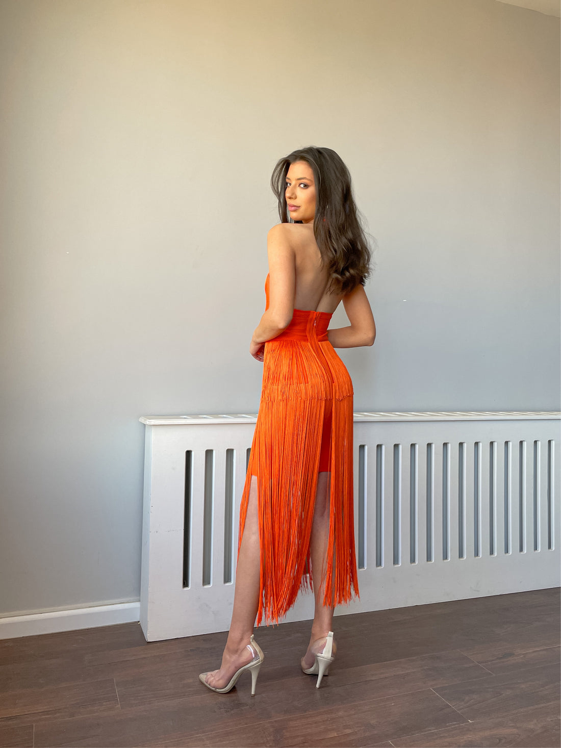 Sleeveless tassel dress