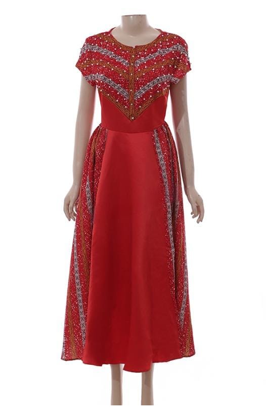 Red traditional styled dress