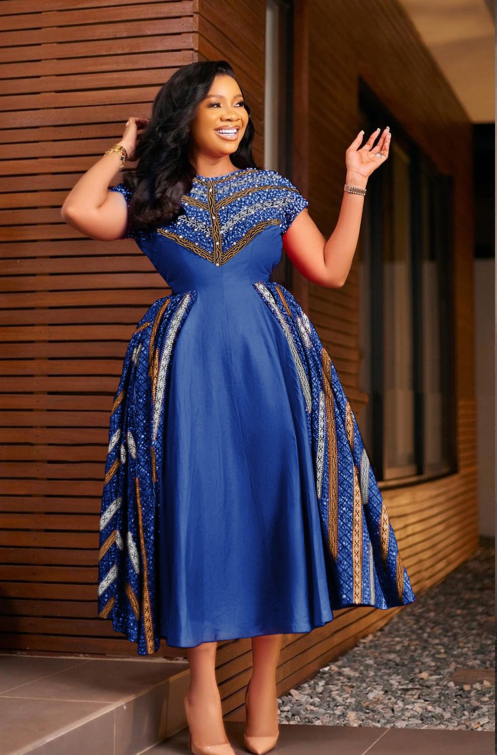 Red traditional styled dress