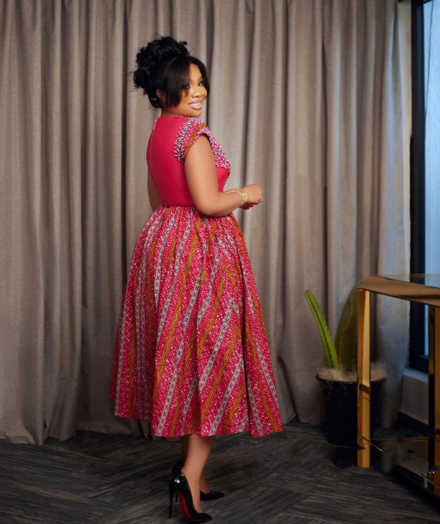 Red traditional styled dress