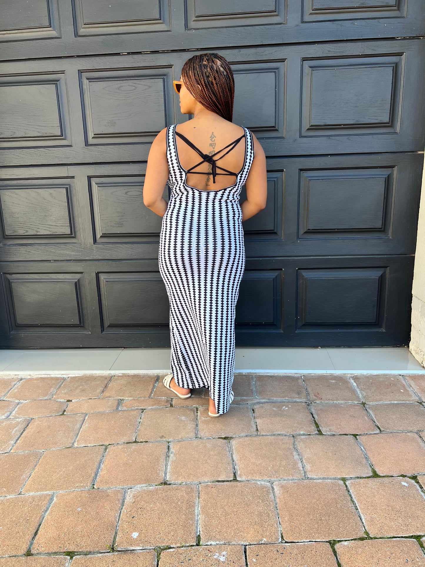 open back bodycon dress