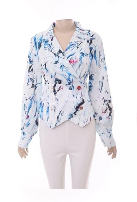 Long sleeve designed blouse