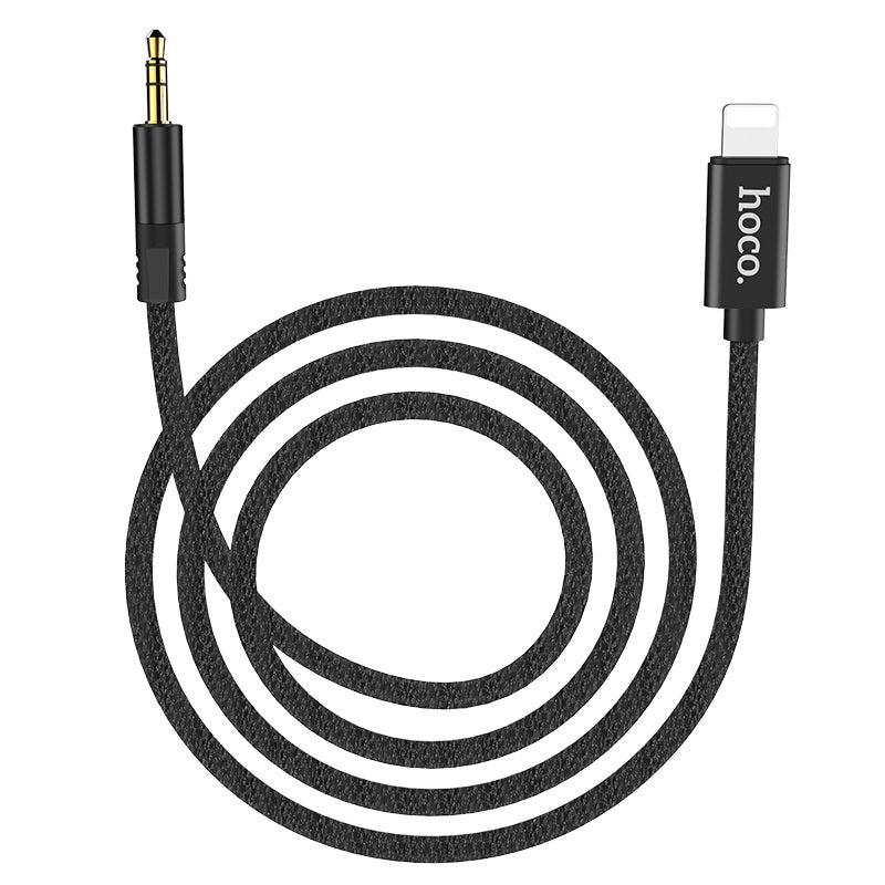 Cable Lightning to 3.5mm “UPA13 Sound source” audio AUX auxiliary cable.