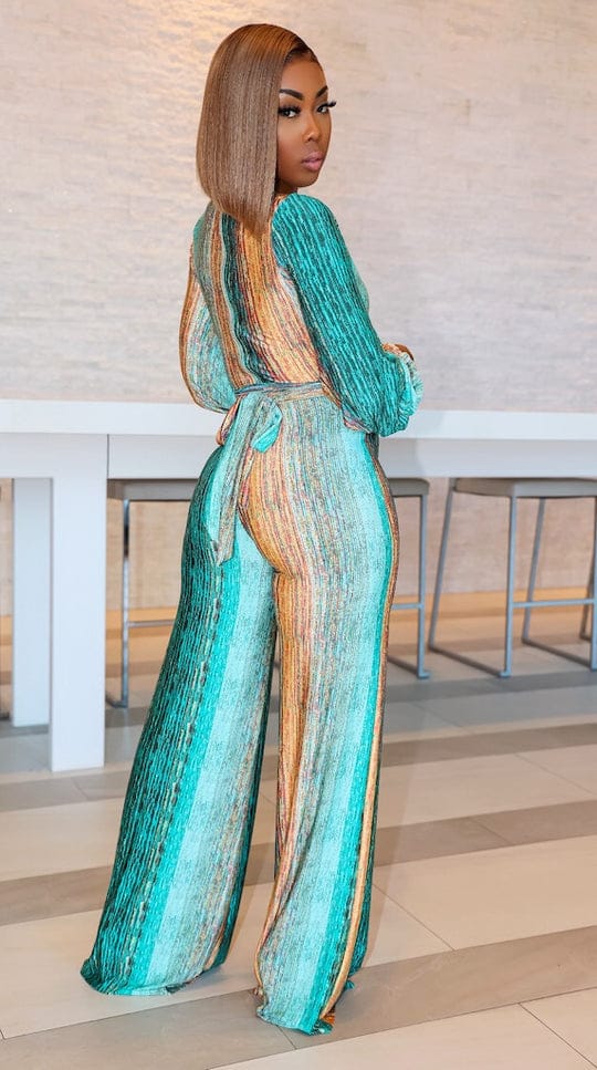 Tie dye jumpsuit.