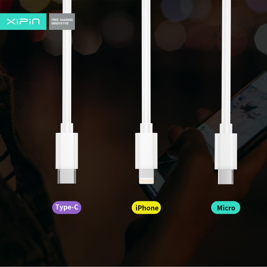wall charging adapter & cable EU04T USB,18W/3A, white Micro USB.