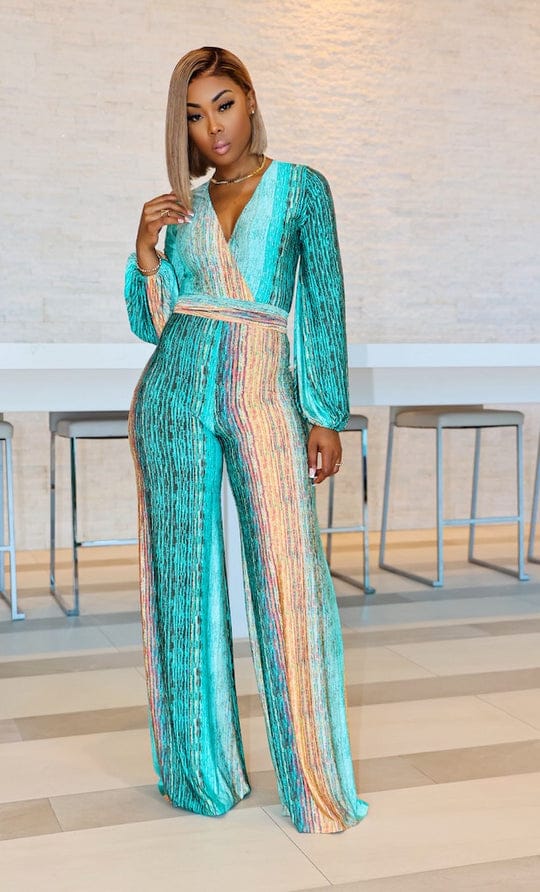Tie dye jumpsuit.