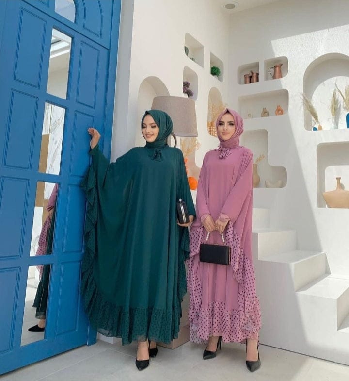Polka Dot Abaya dress