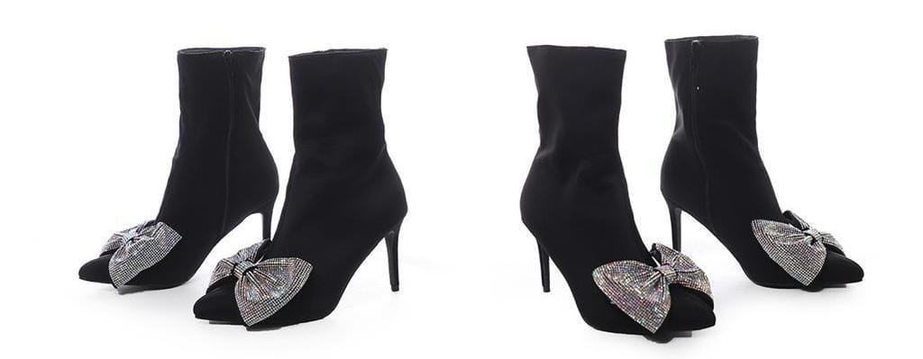 Black ankle boots.