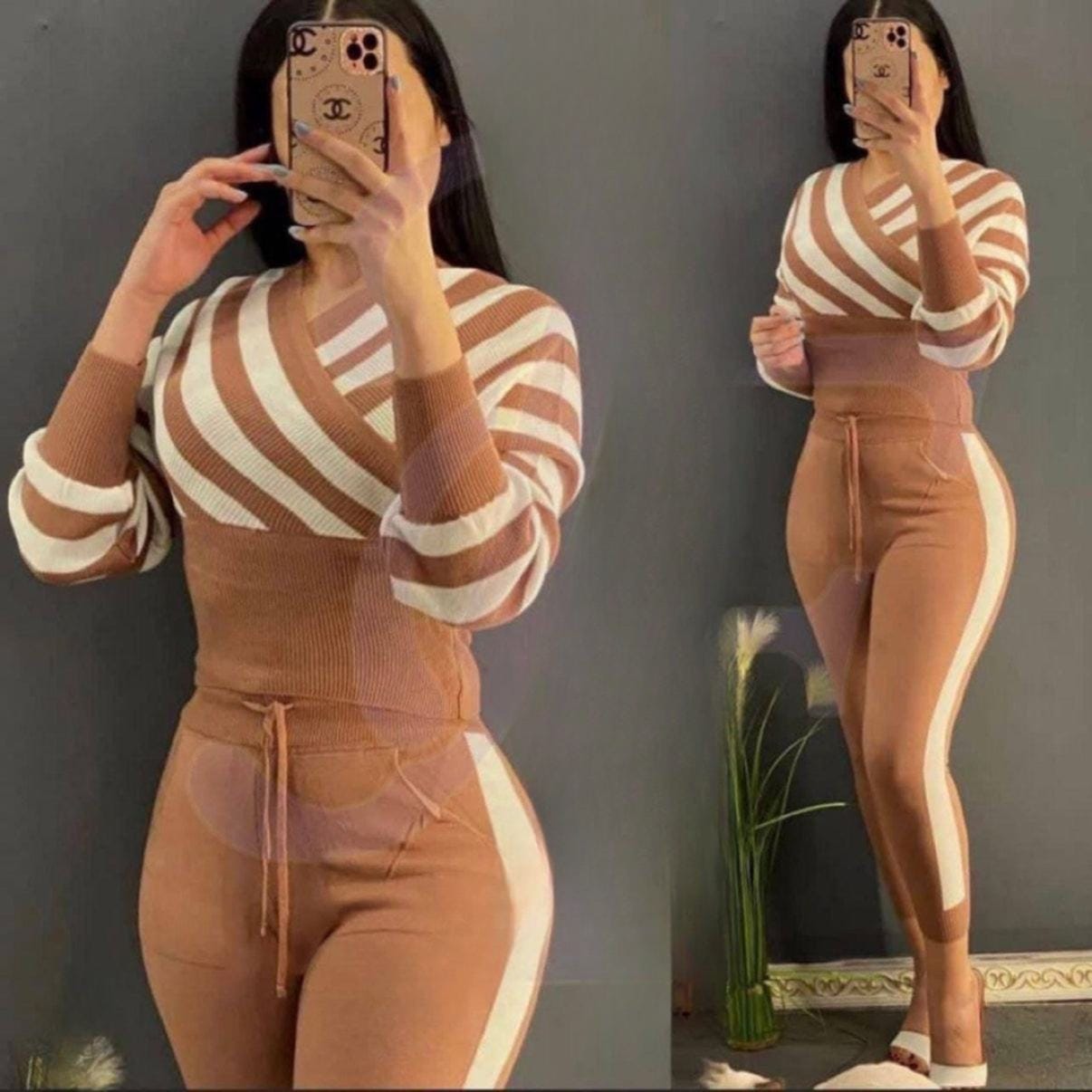 knitted top two piece