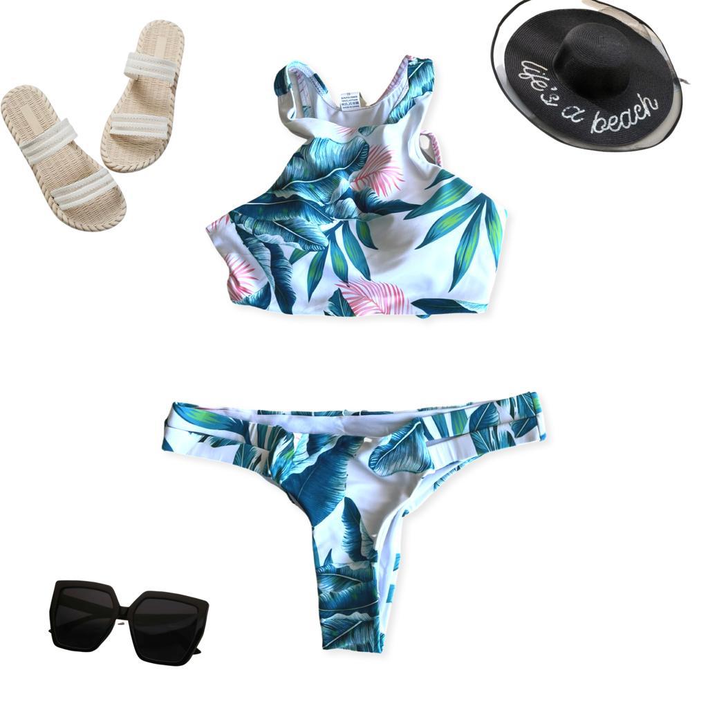Two piece swimsuit.