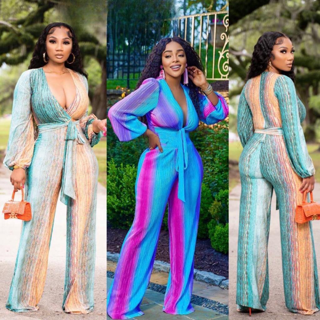 Tie dye jumpsuit.