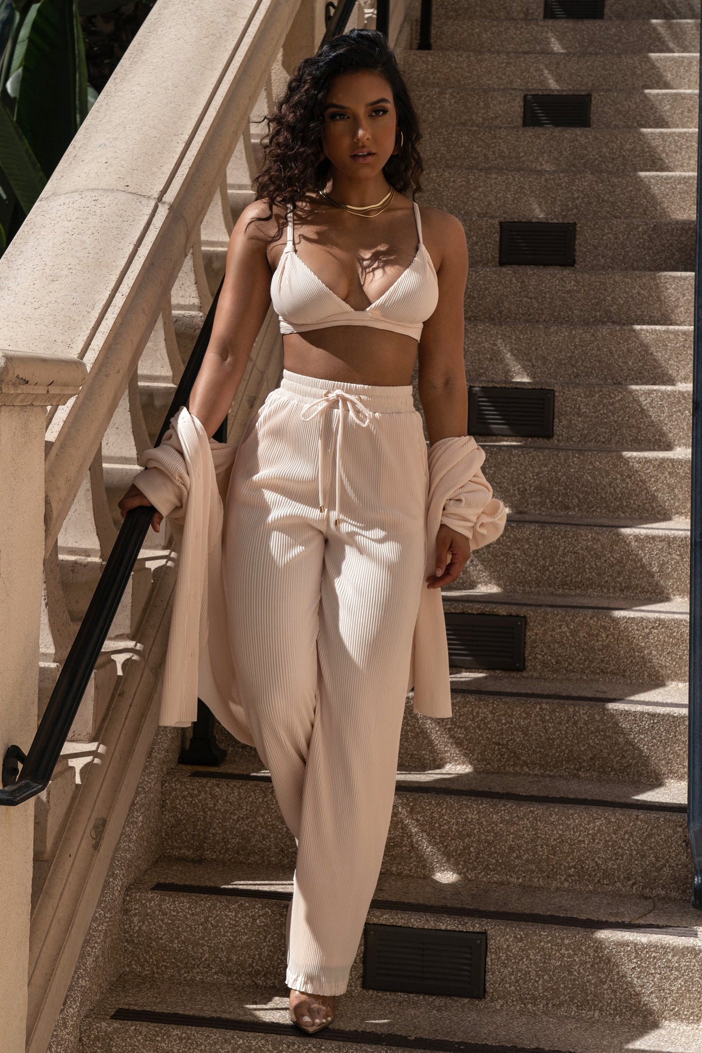 Ribbed 3 piece set.