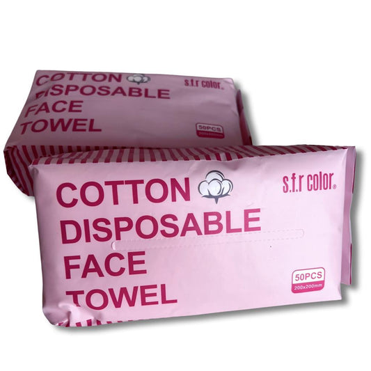 Cotton disposable face towel.
